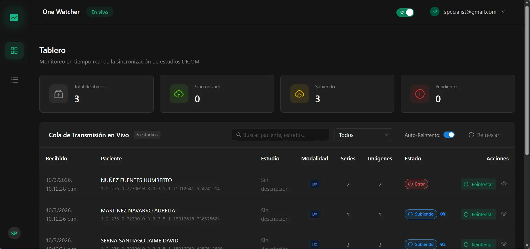 Reintento Automático